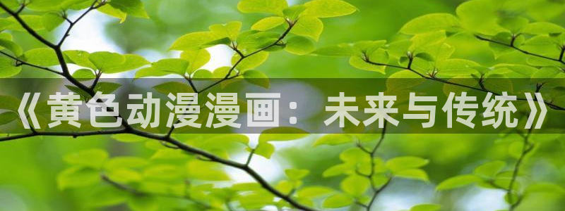腐漫网：《黄色动漫漫画：未来与传统》